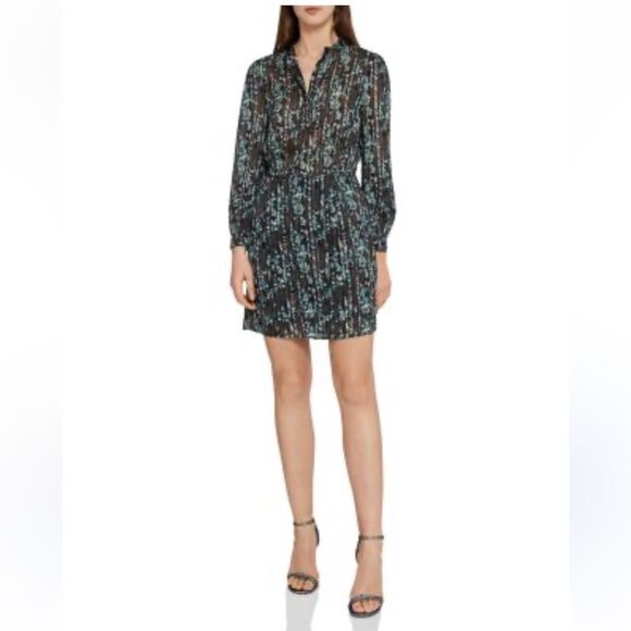 REISS Miriam Printed Shift Long Sleeve Mini Dress  in Multi 2 NWOT - Picture 7 of 16